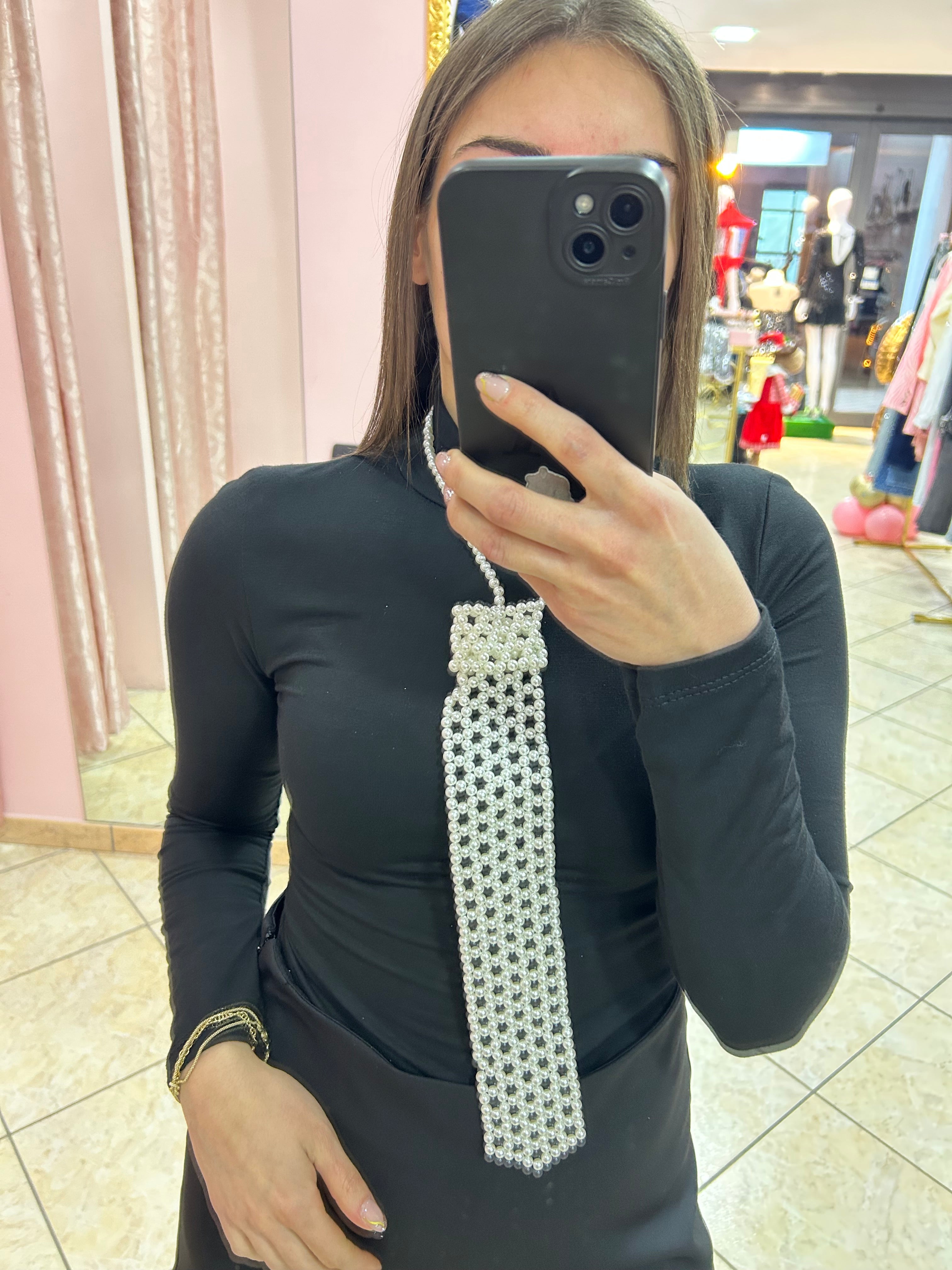 Cravatta perle