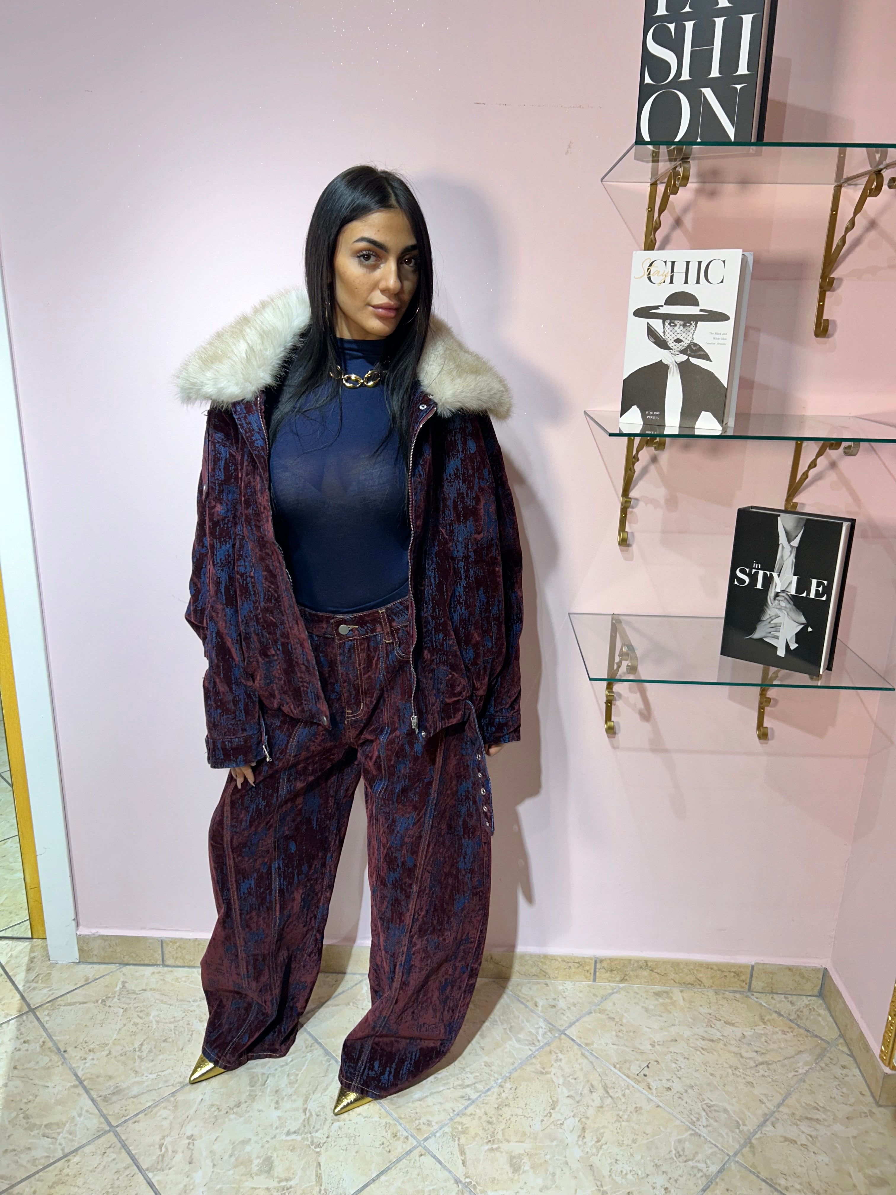 COORDINATO VELLUTO 6638