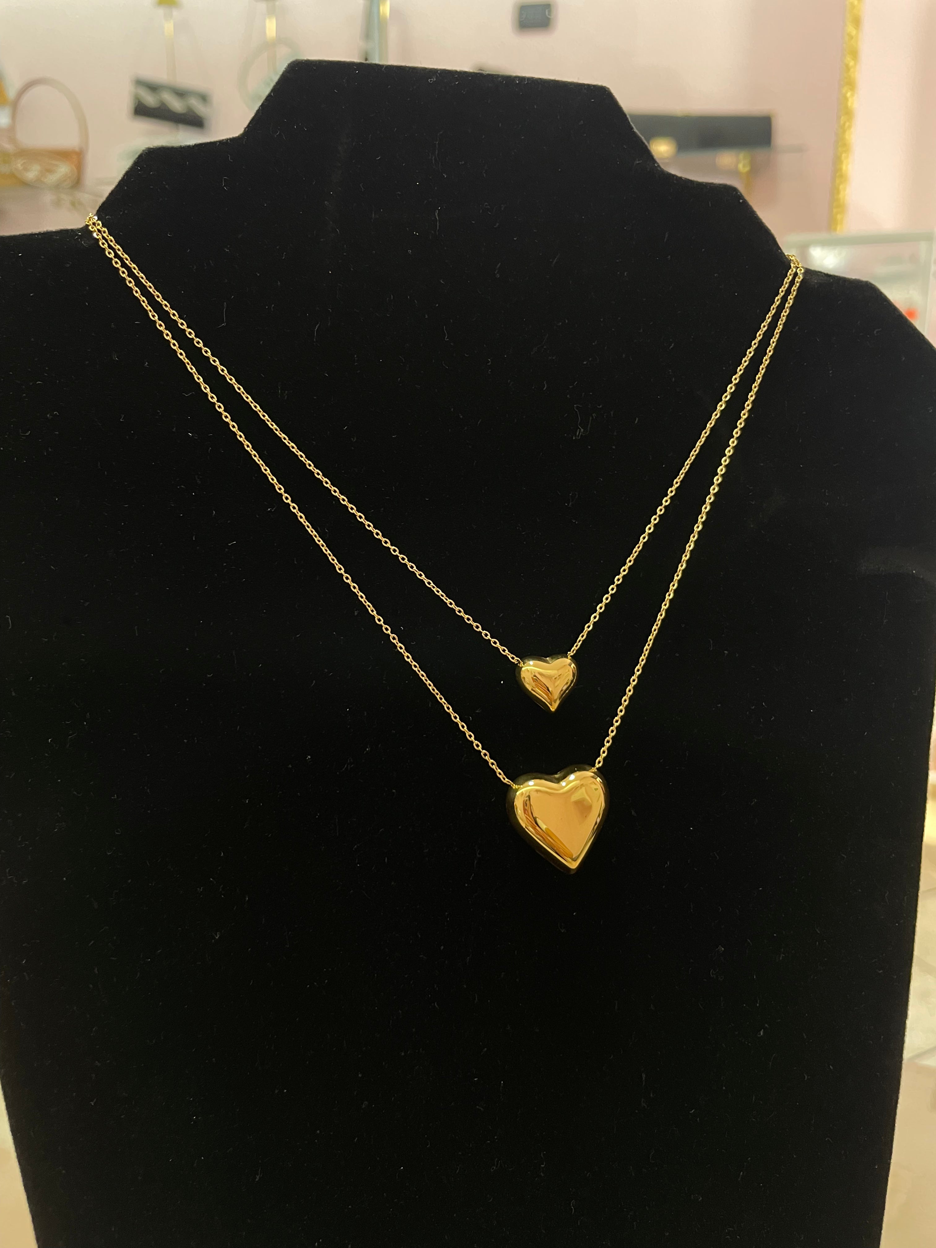 COLLANA CON DOPPIO CUORE
