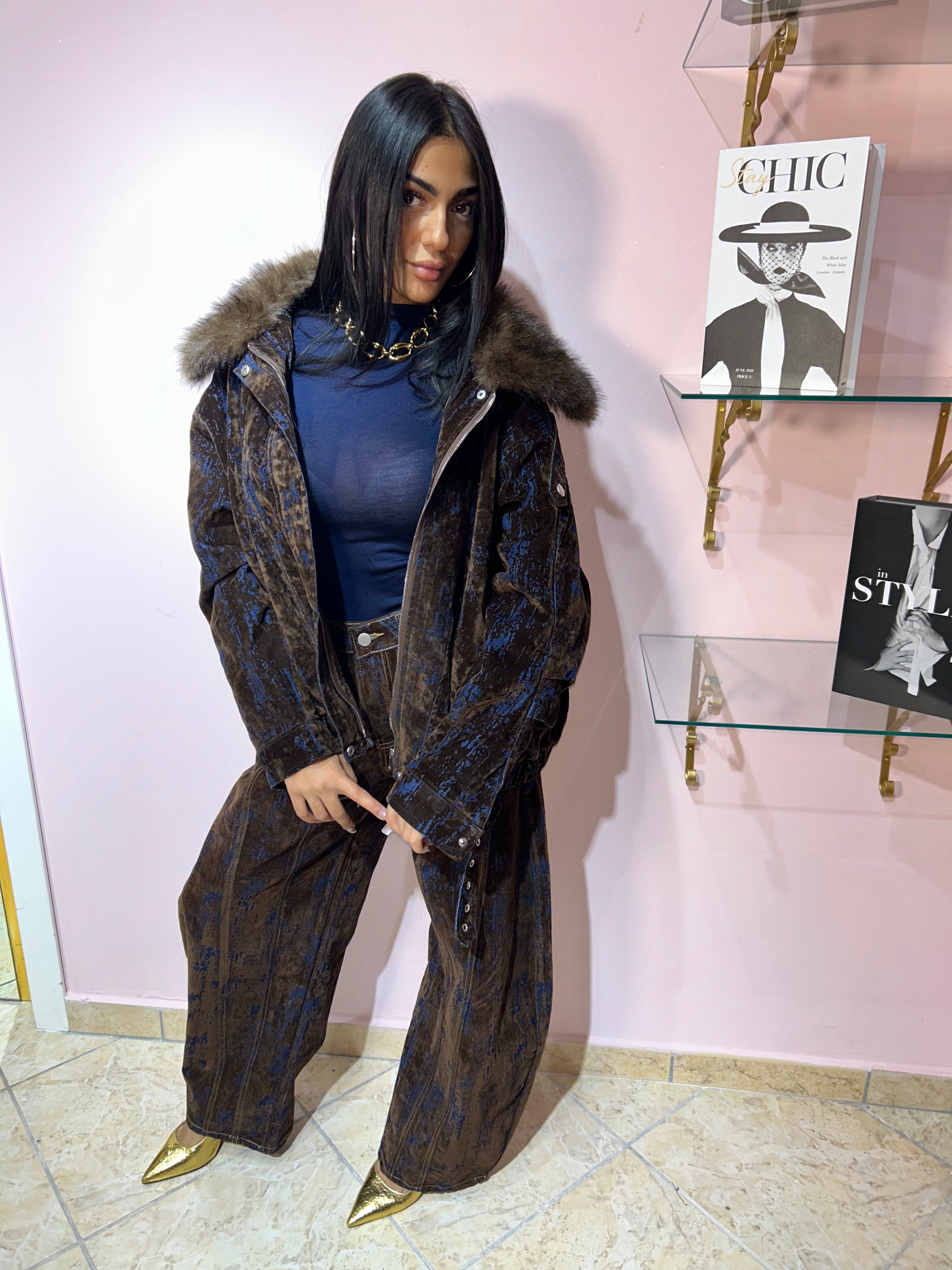 COORDINATO VELLUTO 6638